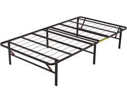 Vouwbed 90x200 cm – Opklapbaar Logeerbed met Matras – Stalen Frame op Wielen – Inclusief Beschermhoes – Ruimtebesparend Eenpersoonsbed