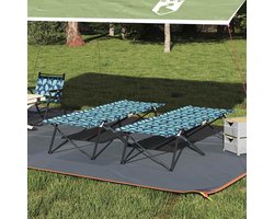 Vouwbed Camping - Opklapbed Veldbed - Comfortabel Buiten - Waterafstotend Oppervlak - 206 x 76 cm - Bos