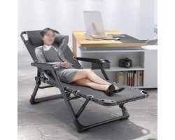 Vouwbed - Ligstoel - Kantoor Rust - Verstelbaar - 178 cm lengte - Paars