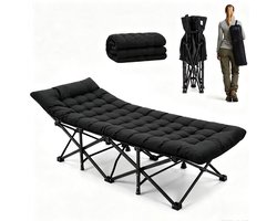 Vouwbed met Matras – Opvouwbaar Logeerbed voor Volwassenen – Eenpersoons Campingbed 190x70 cm – Draagkracht tot 150 kg – Voor Thuis, Kantoor en Reizen