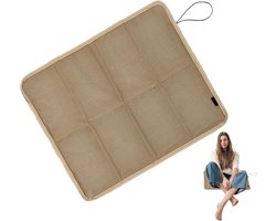 Vouwkussen - Zitmatje - Kussen - Zitkussen - Picknick Kussen - kampeer Kussen - Ultralicht - Draagbaar kleed - met Opbergtas - Waterdicht - Opvouwbaar - voor Buiten, Tuin, Camping, Picknick, Wandelen - Khaki