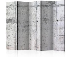 Vouwscherm / Kamerscherm - Betonnen muur 225x172cm , gemonteerd geleverd