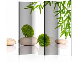 Vouwscherm / Kamerscherm - Relax in het groen 225x172cm , gemonteerd geleverd, dubbelzijdig geprint