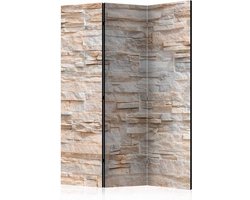 Vouwscherm / Kamerscherm - Sier stenen 135x172cm , gemonteerd geleverd dubbelzijdig geprint