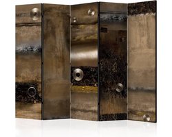 Vouwscherm / Kamerscherm - Van metaal (look) 225x172cm (Canvas scherm) , gemonteerd geleverd, dubbelzijdig geprint