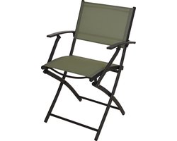 Vouwstoel Ambiance textileen Aluminium Groen