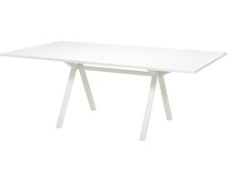 VPAX - vergadertafel - 200x120 - 75cm hoogte - Wit - Wit Frame (Fair Furniture Group – Nederlands Familiebedrijf)
