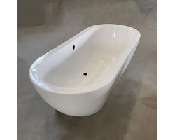 Vrijstaand bad met dikke rand