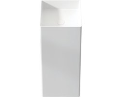 Vrijstaand composiet wastafel Tamesis 36x36x87cm (lxdxh) - zonder kraangat