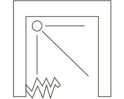 Vrijstaande Douchecabine met Vouwdeur - 110 cm x 185 cm