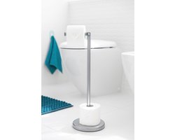 Vrijstaande grijze toiletrolhouder - stijlvol en ruimtebesparend ontwerp