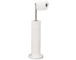 Vrijstaande Toiletpapierhouder met Marmeren Basis voor 5 Rollen - Stevige Weefselrolhouder