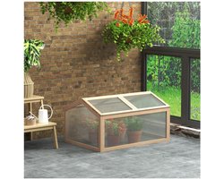 Vroegbed-kas - Weerbestendig – Natuurlijke uitstraling - Houtkleur