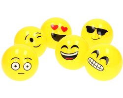 Vrolijke Emoji Stressbal / Knijpbal / Handtrainer | Emoticon Stressbal | Anti-Stress Speelgoed - 1 Stuk