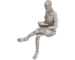 Vrouw Beeldje - Handgeschilderde Figuur Sculptuur voor Thuisdecoratie met Elegante Stijl | Lezen Vrouw Figuur Ornament Gebeeldhouwd en Gepersonaliseerd - Perfect voor Boekenplank Decoratie op Bureau of Tafel - Eenvoudig en Uniek Ontwerp