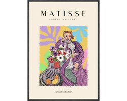 Vrouw Met de Paarse Jas Poster 50x70 cm - Henri Matisse