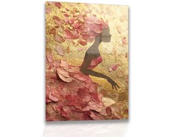 Vrouw muurkunst – wanddecoratie – muurdecoratie – 70x105 cm