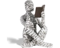 Vrouwelijke Lezer - Decoratie voor Plank - Innovatieve Vrouw - Lezende Beeldjes - Sculpturen voor Slaapkamer en Bureau