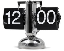 VT Goods - Flip Desk Klok - Digitale Klok - Stille Quartz Beweging - Zwart - Mechanische Flip Clock - Perfect voor Kantoor en Thuis - Zwart