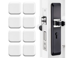 VT Goods - Siliconen Deurstoppers - Wandbescherming - Geluiddempers voor Deuren - 8 Stuks - Wit - Effectieve demping - Duurzaam materiaal - Voor bin...