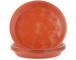 Vt products - Plantenschotel - Druppelschalen - 30 Pack - 10 Inch - Rode Plastic Plantenschotel - Geschikt voor Binnen en Buiten - Tuinaccessoires