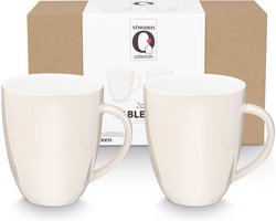 VT Wonen Home Pearl mokken set van twee Parelmoer Wit vtwonen 250ml