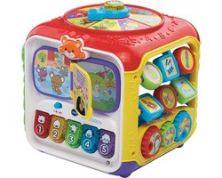 VTech Baby Activiteiten Kubus - Educatief Babyspeelgoed - Dieren, Cijfers en Kleuren - Cadeau - Van 9 tot 36 Maanden - Rood