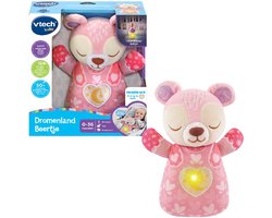 VTech Baby Dromenland Beertje - Interactieve Knuffel - Educatief Speelgoed - Van 1 tot 3 Jaar - Roze