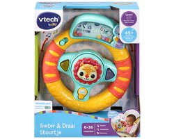VTech Dierenvriendjes Toeter & Draai Stuurtje - Cadeau - Educatief Babyspeelgoed - Cadeau - 6 tot 36 Maanden
