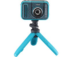 VTech KidiZoom Vloggercam - Vlog Camera Kinderen - Kindercamera met Animatie achtergronden - Cadeau - Kinderspeelgoed 5 Jaar tot 12 Jaar - Blauw