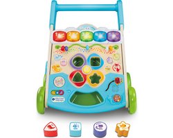 VTech Stap & Leer Loopwagen - Educatief Speelgoed - Maak Kennis met Vormen, Cijfers, Kleuren & Dieren - Speelgoed vanaf 9 maanden