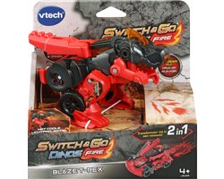 VTech Switch & Go Dino's - Fire Blaze T-Rex - Kinder Speelgoed Dinosaurus - Interactief Robot Speelfiguur - Cadeau - Vanaf 4 Jaar en ouder