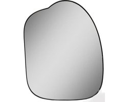VTW Asymmetrische Spiegel Lins | Zwart | L55 x B3 x H70 cm
