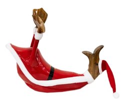 Vtw Living - Houten Fleshouder Eend - Wijnfleshouder - Kerstcadeau - Kerst Cadeau - Kerstdecoratie