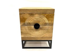 Vtw Living - Nachtkastje Slaapkamer - Nachtkastjes - Nachtkast - Nachtkastjes Industrieel Modern - Kast - 45 x 40 x 60 cm