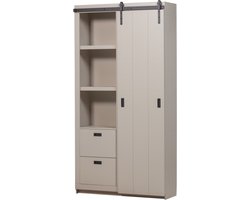 vtwonen Barn Schuifdeurkast - Grenen - Dust - 230x122x37