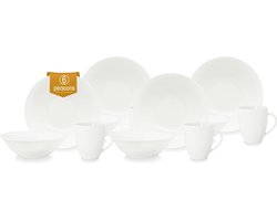 vtwonen - Basic - Set van 12 - Ontbijtset - Wit - Porselein
