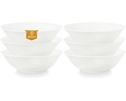 vtwonen - Basic - Set van 6 - Ontbijt-/Soepkommen - Wit - Porselein
