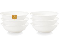 vtwonen - Basic - Set van 6 - Pastakommen - Wit - Porselein