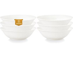 vtwonen - Basic - Set van 6 - Saladeschalen - Wit - Porselein