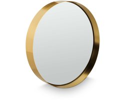 vtwonen - Basic - Spiegel - Goud - Metaal - 30x30x4cm