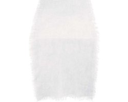 vtwonen Basic - tafelloper - linnen - wit - 50 x 150 cm