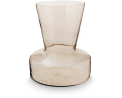 vtwonen - Basic - Vaas - Zand - Glas - 26x26x30cm