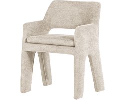 vtwonen Bigfoot Eetkamerstoel - Chenille - Zand/Beige - 78x57x56 cm
