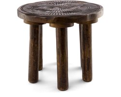 vtwonen - Bijzettafel - Hout - Donkerbruin - 30x25 cm