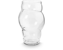 vtwonen - Bloemenvaas - Woonaccessoires - Transparant - Glazen vaas - 24x35cm