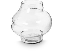 vtwonen - Bloemenvaas - Woonaccessoires - Transparant - Glazen vaas - 27x25cm
