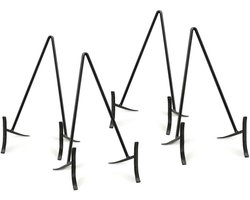 vtwonen - Bordenstandaard - Bordenhouder - Zwart - 11x20 cm - Set van 4