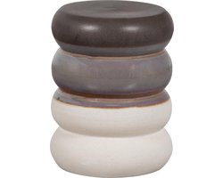 vtwonen Bulb Bijzettafel - Keramiek - Grijs - 44x34x34