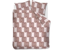 Vtwonen Check Mate dekbedovertrek - Tweepersoons - 200x200/220 - Steenrood